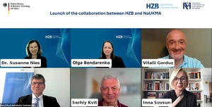 Screenshot of the video conference