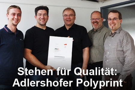Polyprint GmbH erhält ProzessStandard Digitaldruck Zertifizierung. Bild: Polyprint GmbH