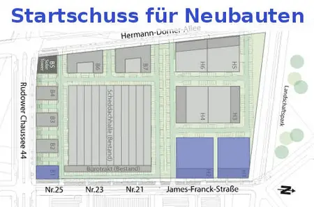 Neubauten "Am Oktogon" Immobilien in Berlin Adlershof, Bild: WISTA