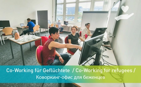 Coworking for Refugees in Berlin Adlershof. Bild: ©WISTA Management GmbH