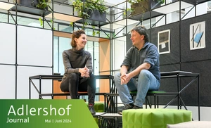 Im Showroom von System 180: Marketingchefin Elisabeth Helldorff und Geschäftsführer Andreas Stadler © WISTA Management GmbH