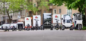 Verschiedene Lastenräder und E-Fahrzeuge für die Testphase © DLR / Amac Garbe