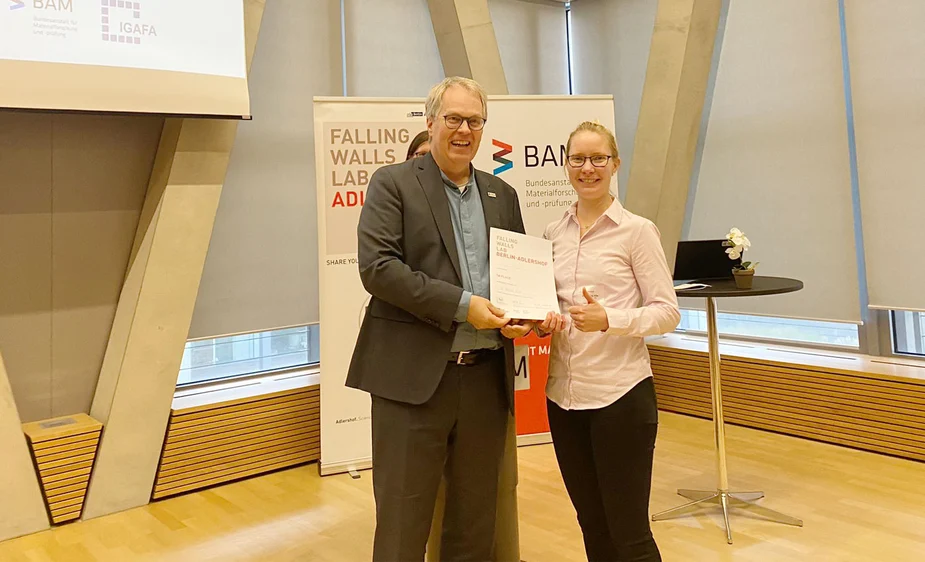 Prof. Dr. Ulrich Panne und Natalie Kille, Bild: ©BAM