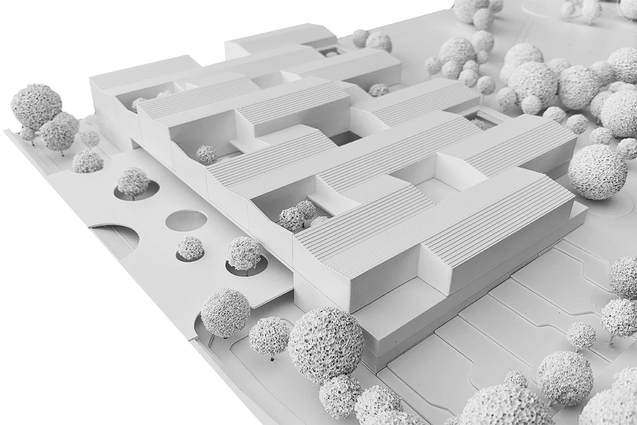 Modell der Gemeinschaftsschule Adlershof © AFF Architekten
