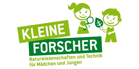 Logo: Haus der kleinen Forscher. Bild: HZB