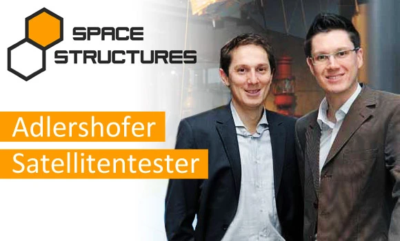 Die Space-Structures-Gründer Benjamin Braun und Florian Ruess. Bild: © Adlershof Journal