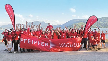 Französische und deutsche Mitarbeiter von Pfeiffer Vacuum nehmen erfolgreich an World Corporate Games teil. Bild: Pfeiffer Vacuum GmbH 