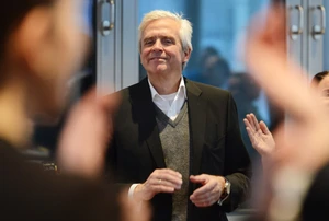 Hardy Rudolf Schmitz at his retirement farewell ceremony in Adlershof