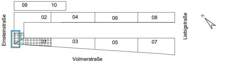 Grundriss Gebäude ZBU I