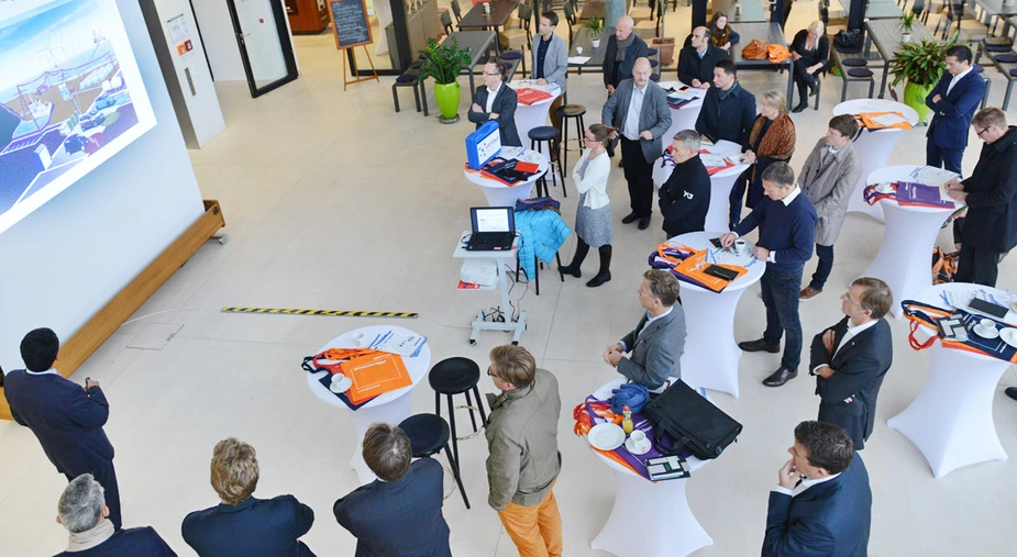 Seven Berlin start-ups presented their products and services during the event