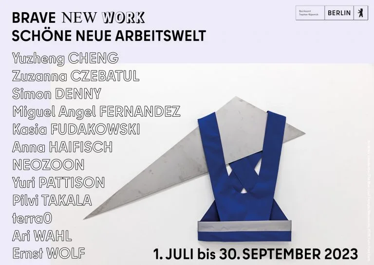 Ausstellung Brave New Work, Ausstellernamen © Galerie Alte Schule