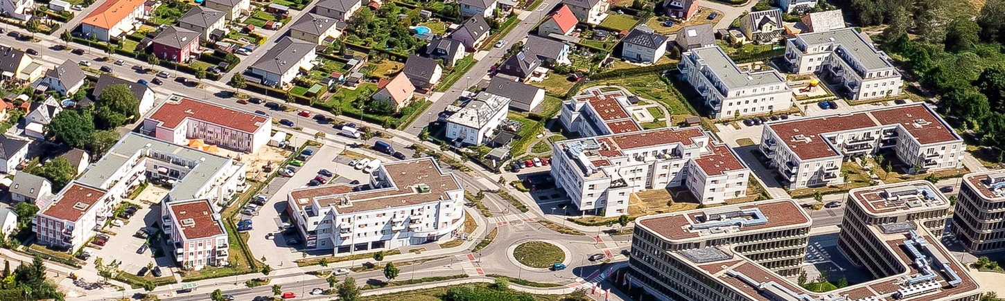 Aerial photo: VivaCity © WISTA.Plan / Manuel Frauendorf Fotografie