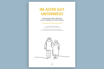 Strichzeichnung eines älteren Paars