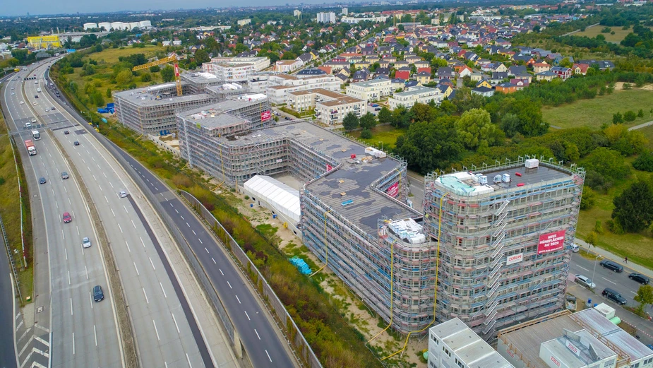 Luftbildaufnahme Rohbau BRAIN BOX BERLIN © PHOTO-AND-FILM