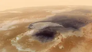 Flight over Becquerel Crater