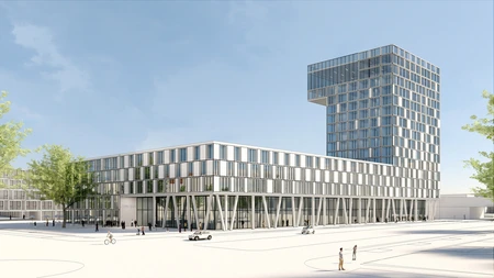 Visualisierung Campus-Hotel Adlershof. Bild: Immobilien-Projektentwickler (EBS)