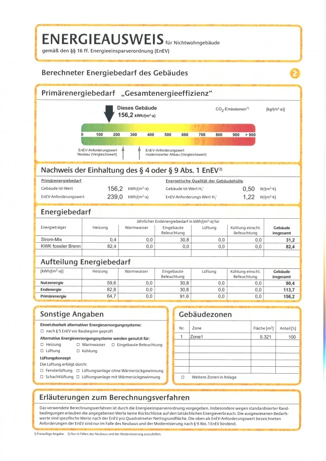 Energy certificate ZIM 3