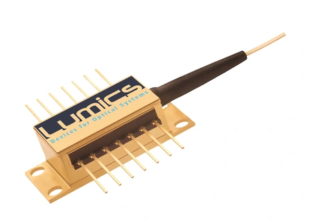 Single-mode fasergekoppelte BTF14 Laserdiode © Lumics GmbH. Bild: Lumics GmbH