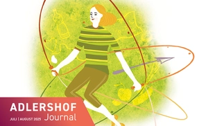 Illustration: Frau beim Seilspringen