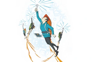 Gründer Startups Adlershof. Illustration: Dorothee Mahnkopf. © Adlershof Journal