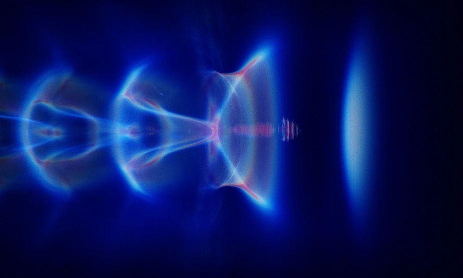 Laser wakefield acceleration (simulation) © Joshua Ludwig, cc 4.0 Wikimedia