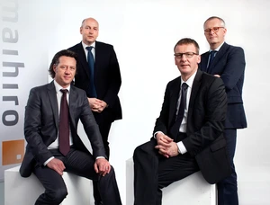 Managementteam maihiro v.l.n.r.: Mark Roes, Bernd Hesse, Uwe May, Matthias Götz. Bild: maihiro