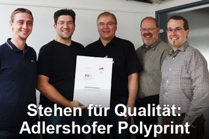 Polyprint GmbH erhält ProzessStandard Digitaldruck Zertifizierung. Bild: Polyprint GmbH