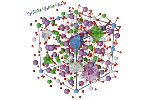 Illustration of the material's crystal structure