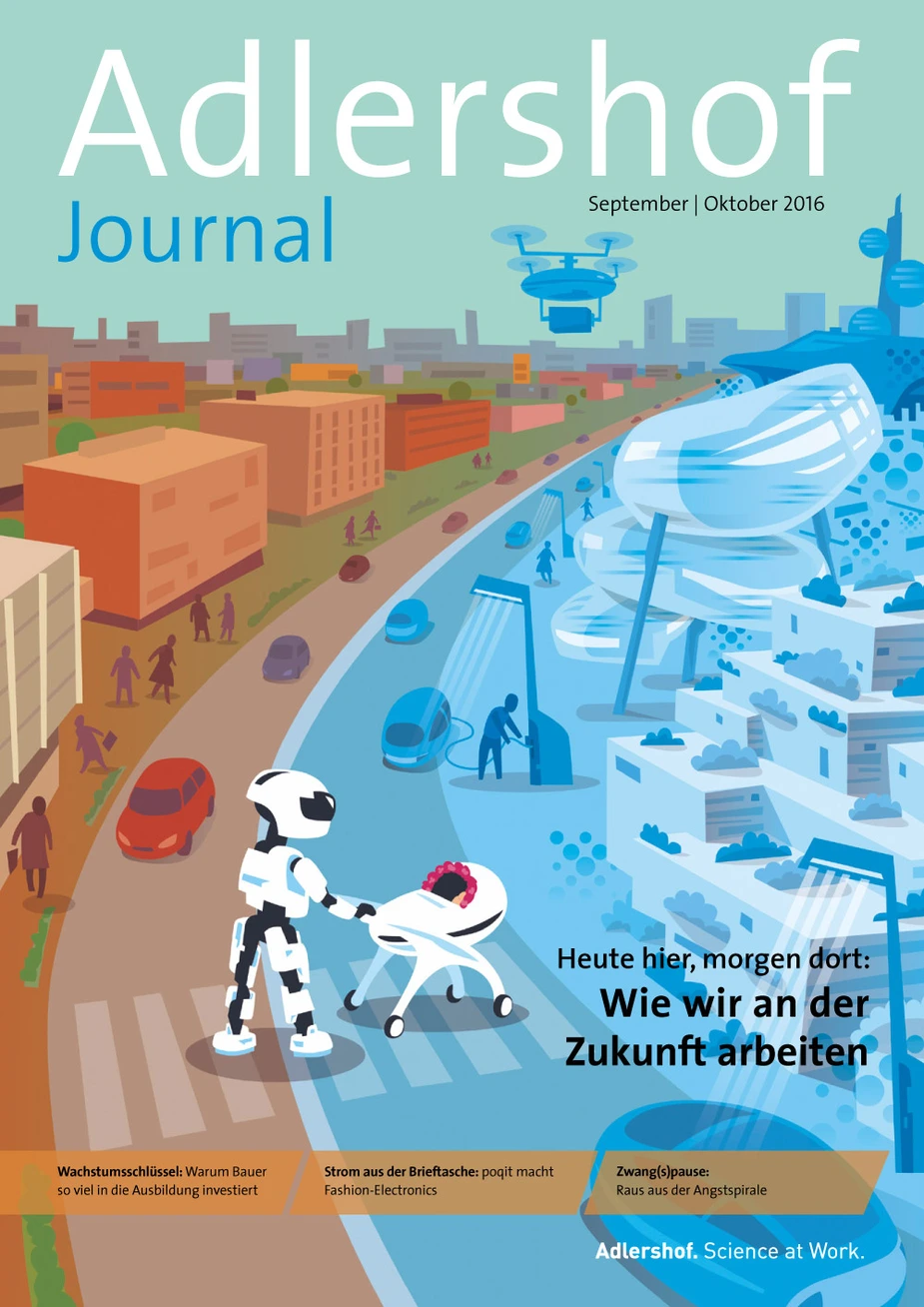 Adlershof Journal September/Oktober 2016, Cover. Bild: © Adlershof Journal