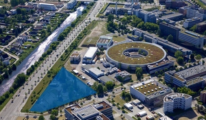 Luftbild mit Markierung des Standortes für CatLab © HZB