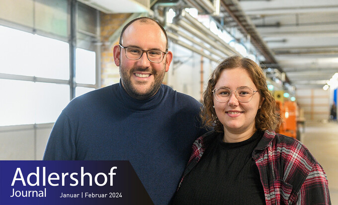 Sydney and Marc from Braunschweig on a studio tours at Studio Berlin © WISTA Management GmbH