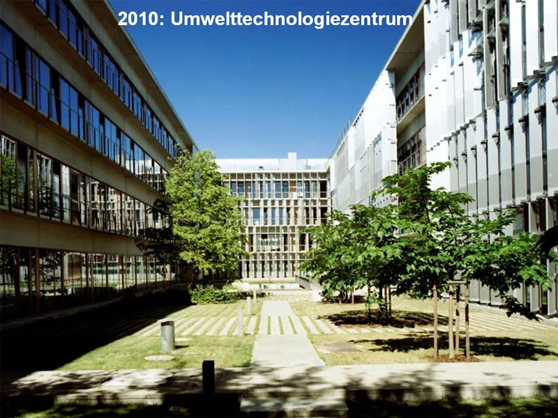 Innenhof des Umwelttechnologiezentrums (heute: ZBU 2) 2010