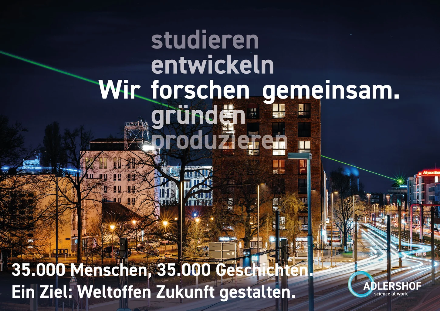 Weltoffen Zukunft gestalten im Technologiepark Adlershof