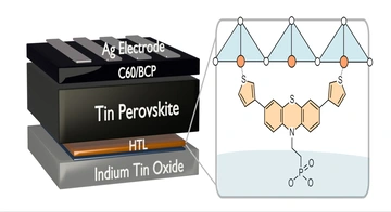 Layout of the solar cell structure