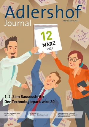 Adlershof Journal März/April 2021. Cover