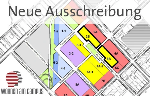 Ausschreibung Bauflächen Berlin Adlershof. Bild: Adlershof Projekt