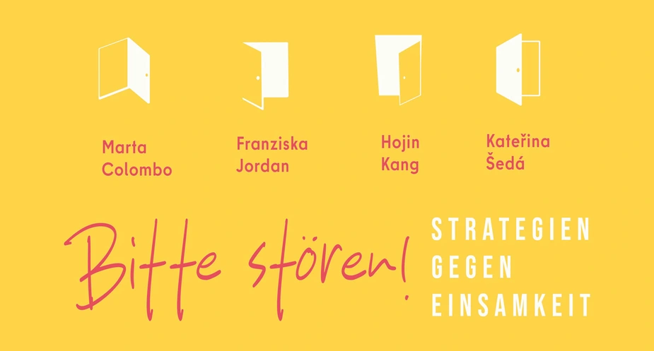 Bild mit Ausstellungstitel und Namen der Kunstschaffenden