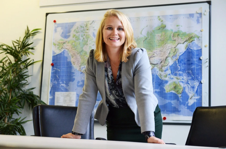 Magdalena Böck in ihrem Büro bei der GFaI. Bild: © Adlershof Journal