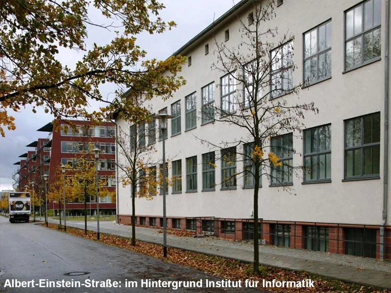 Gebäude in der Albert-Einstein-Straße und HU-Gebäude 2010