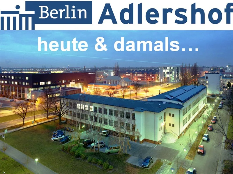 Nachtaufnahme: Adlershofer Gebäude