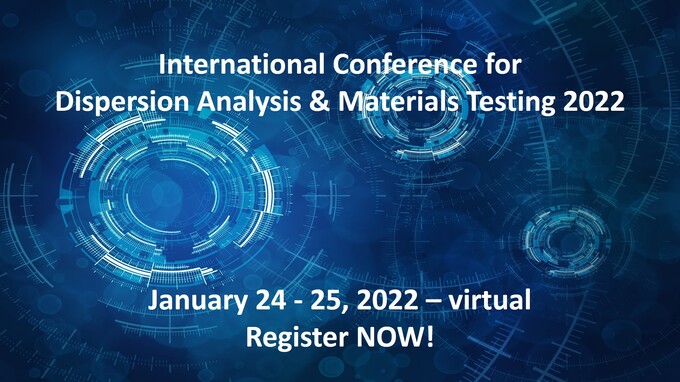 Ankündigung: International Conference for Dispersion Analysis & Materials Testing 2022. Bild: LUM GmbH