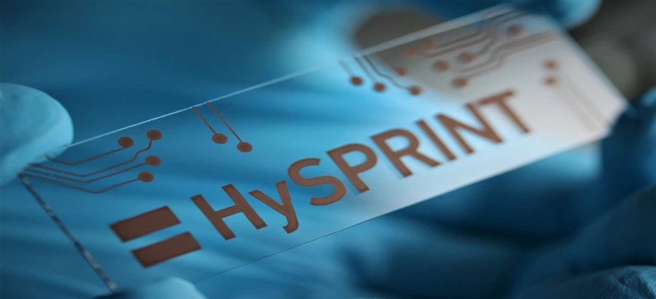 HySPRINT-Logo. Herstellung und Foto: Humboldt-Universität zu Berlin/List-Kratochvil