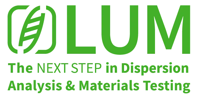 Logo: LUM – The next step in dispersion analysis & materials testing