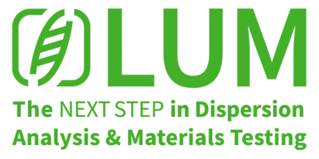 Logo: LUM – The next step in dispersion analysis & materials testing