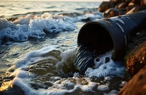 Symbolbild: Abwasserrohr am Meeresufer. Bild: BAM © Adobe Stock/Planetz