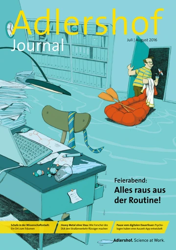 Adlershof Journal Juli/August 2016 - Cover. Bild: © Adlershof Journal