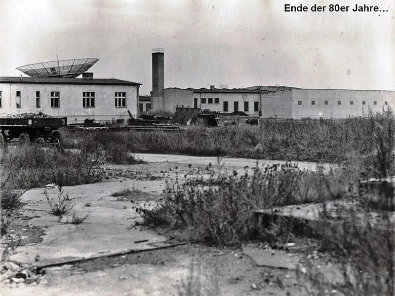 Brachfläche zum Ende der 1980er-Jahre
