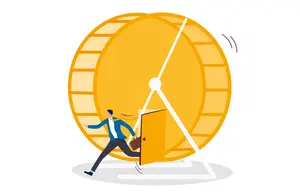 Illustration: Hamster wheel © eamesBot/Shutterstock