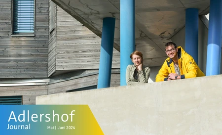Lukas Kunath and Marina Schmitz at Studentendorf © WISTA Management GmbH