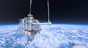 Die Gondel in der Stratosphäre